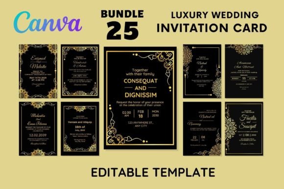 Download 25 Luxury Wedding Invitation Card Vol-2 - Invitation Collection