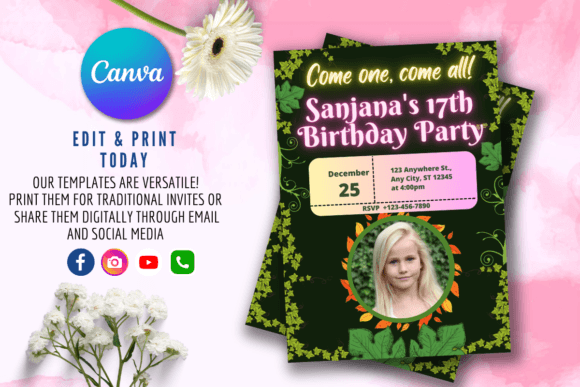 Download Editable Birthday Invitation Template - Invitation Collection